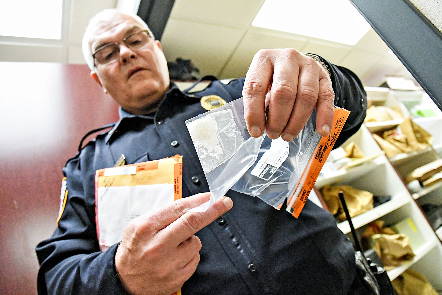 Sheldon PD evidence room - meth